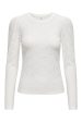 Only - Onlsmilla L S O-Neck Puff Top - 4413272 Cloud Dancer on Sale