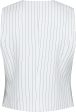 Neo Noir - Vendetta Pinstripe Waistcoat - White Hot on Sale