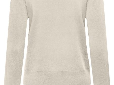 Only - Onljasmin O-Neck Pullover Knt - 4601621 Birch on Sale