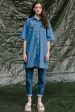 Global Funk - Mira-G Dress - Mid Vintage Blue Online now