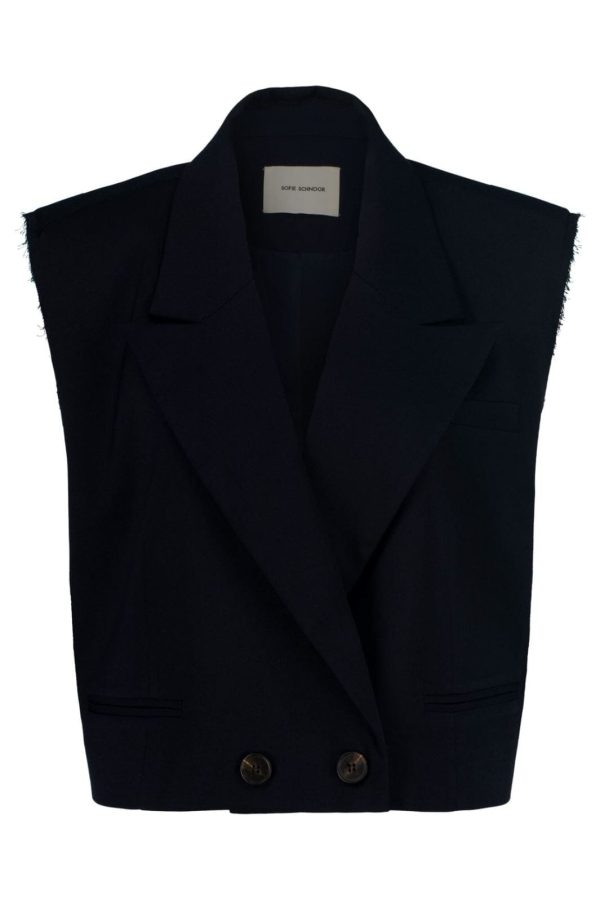 Sofie Schnoor - S241366 Vest - Navy Sale