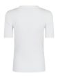 Forudbestilling - Valentin Studio - Gold Button Knit T-shirt - Off White Sale