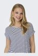 Only - Onlmoster Stripe S S O-Neck Top - 4448024 Cloud Dancer Naval Academy For Cheap