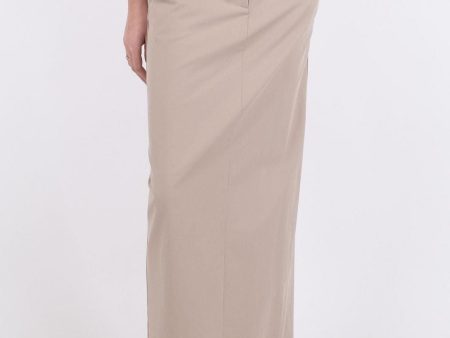 Neo Noir - Kasha Tailored Skirt - Beige Hot on Sale