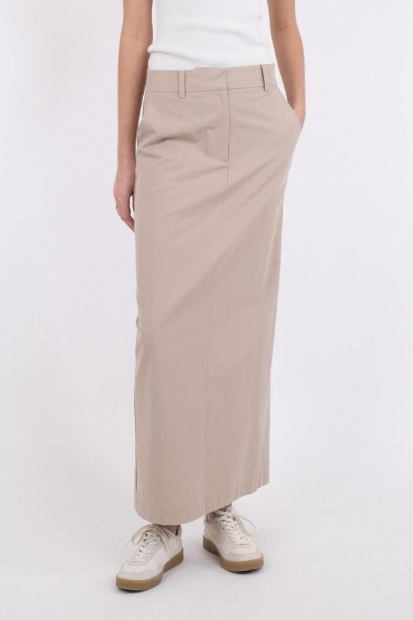 Neo Noir - Kasha Tailored Skirt - Beige Hot on Sale