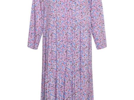 Noella - Imogen Long Dress - Pink Blue Flower Online