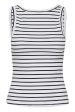 Gestuz - DrewGZ sl reversible stripe top NOOS - Bright White Black stripe Sale