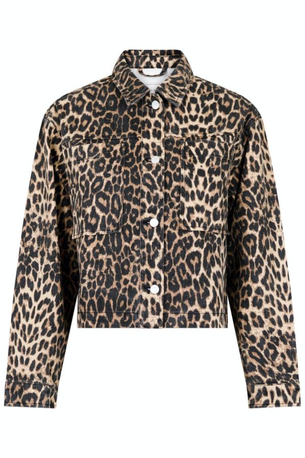 Neo Noir - Emilia Leopard Jacket - 400 Leopard For Cheap