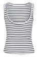 Gestuz - DrewGZ sl reversible stripe top NOOS - Bright White Black stripe Sale