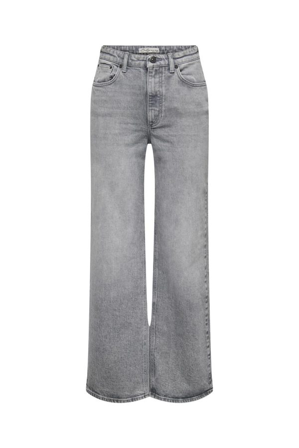 Only - Onljuicy Wide Leg Rea707 - 4615137 Medium Grey Denim For Sale