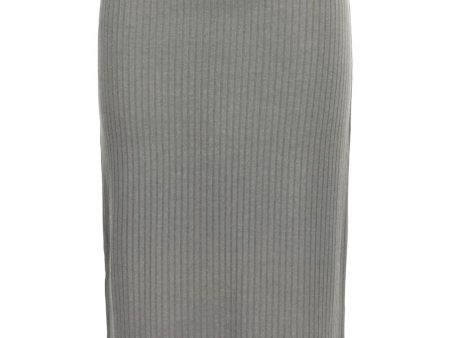 Pieces - Pckylie Midi Skirt - 3301046 Light Grey Melange Online