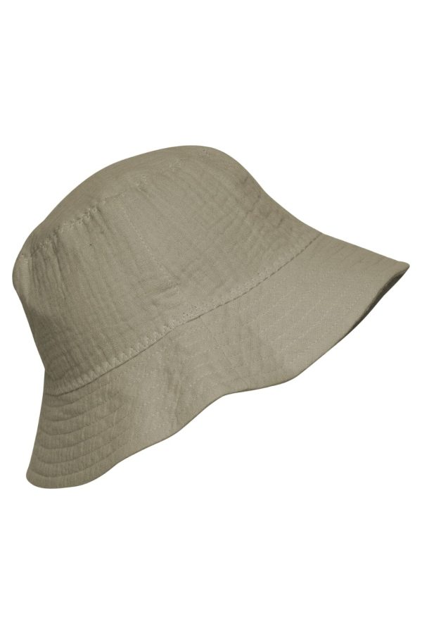 Huttelihut - Bucket Hat Muslin - Silver Sage Online Sale