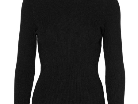 A-View - Rib Rollneck Blouse - 999 Black Online Sale