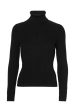 A-View - Rib Rollneck Blouse - 999 Black Online Sale