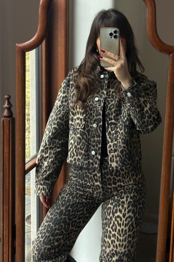 Neo Noir - Emilia Leopard Jacket - 400 Leopard For Cheap