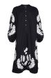 Forudbestilling - Sissel Edelbo - Rikke Dress SE 973.2 - Black W. White Swan Fashion