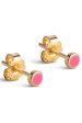 Enamel Copenhagen - Stud, Enamel Dot E313G 1 Pair - Pink Online Hot Sale