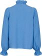 Neo Noir - Brielle Glitter Blouse - Dusty Blue Cheap