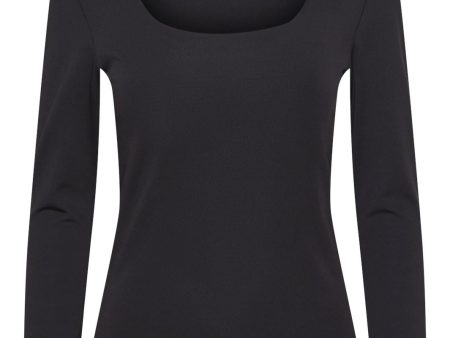 Pieces - Pcneja Ls Reversible Top - 4551361 Black Hot on Sale