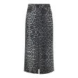 Co´couture - Leocc Denim Slit Skirt 34110 - 140 Dark Grey Cheap